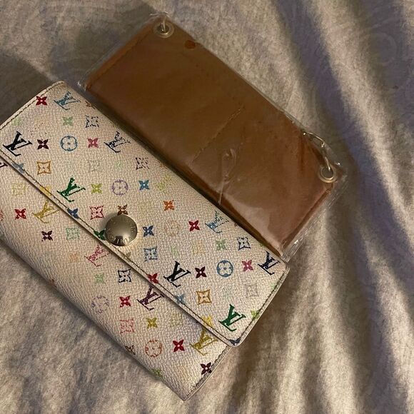 Preloved Louis Vuitton multi monogram Sarah long wallet with wallet tan … - Picture 2 of 12